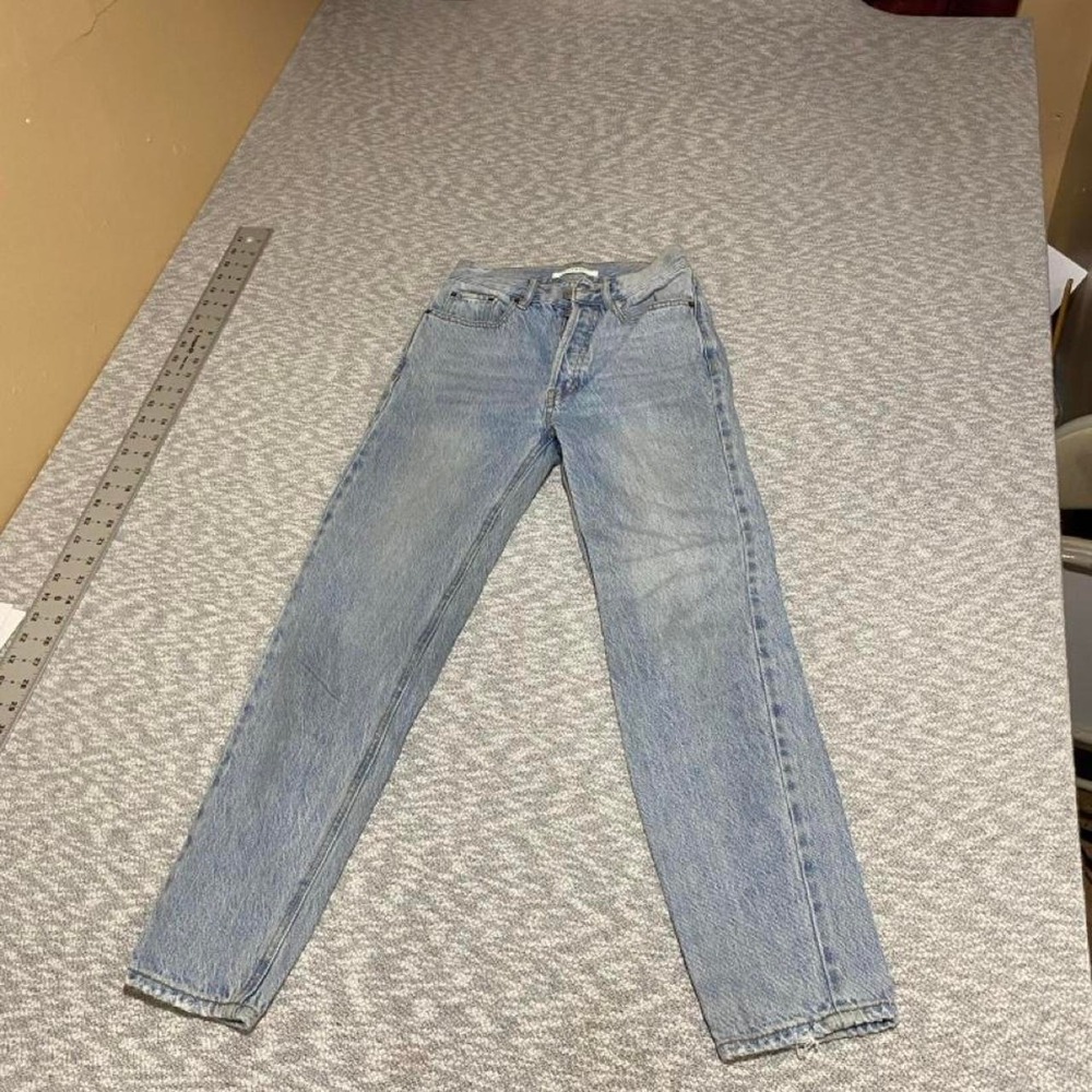 Pacsun blue denim jeans  bottom fly ultra high rise slim size 23=xxs. SKU-B198